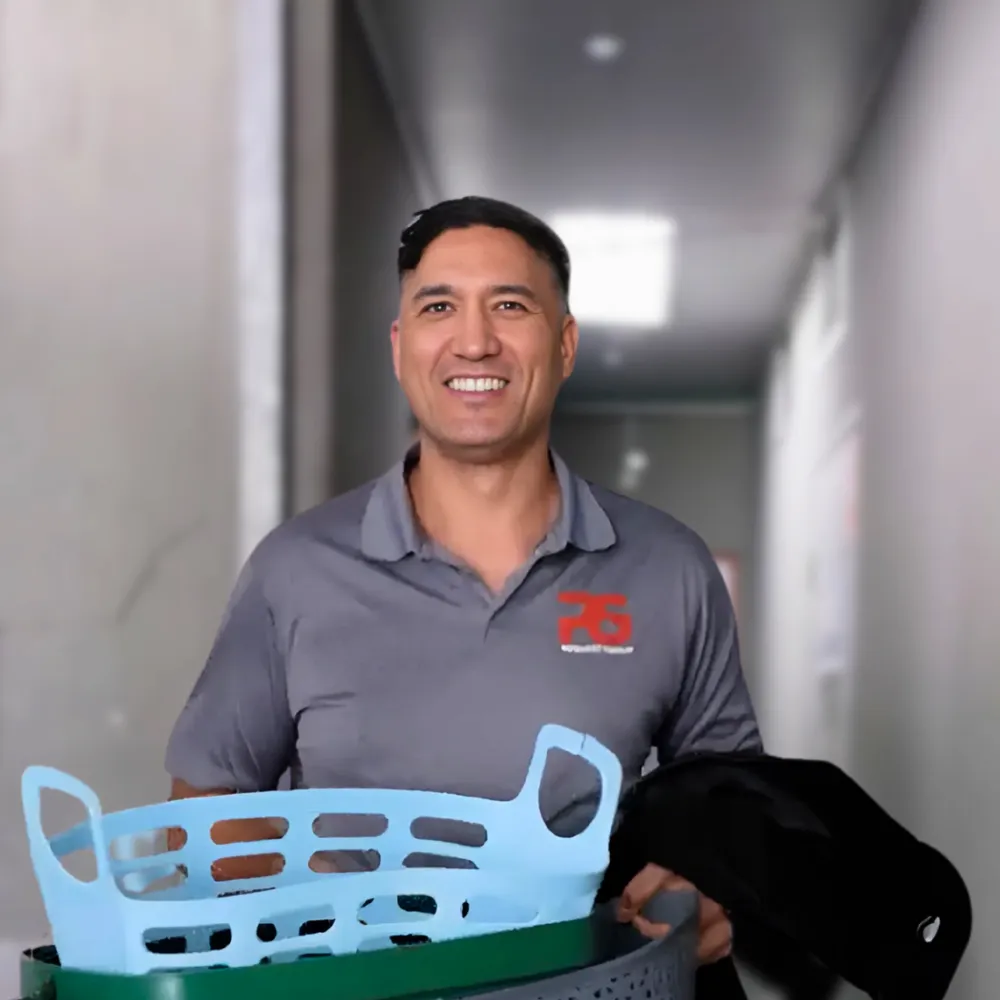 Professional technician providing property maintenance services